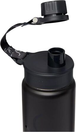 Пляшка для води Satch з нержавіючої сталі, 0,5 л, BPA Free, герметична, для гарячих та холодних напоїв, чорна