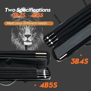 Чохол для більярдної кули (кия) KONLLEN 2x4 Oxford Cloth, чорний, для 2-4 київ