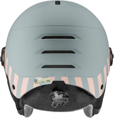 Дитячий велосипедний шолом uvex Rocket jr Visor Single rhino, рожевий матовий, 54-58 см