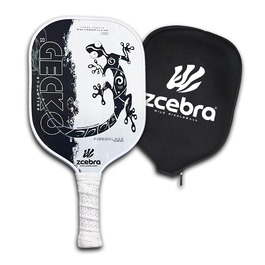 Ракетка для піклболу ZGECKO (біла), композитна, легка, з серцем з бджолиного дерева та поліпропіленом