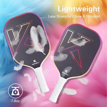 Набір для піклболу: ракетки та лопатки з фібергласовою поверхнею, для чоловіків та жінок