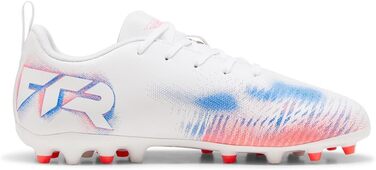 Дитячі футбольні бутси PUMA Future 8 Play Mg Jr - біло-червоні, розмір 34.5 EU