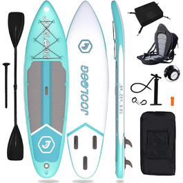 Надувний SUP Board JOOLOOG – Stand Up Paddle Board для дорослих та підлітків, 300 кг, 10'2/10'5, 320x81x15 см