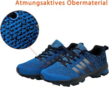 Кросівки спортивні чоловічі та жіночі для бігу та залу Sneaker сині (45 EU)