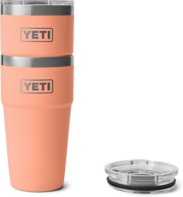 Термокружка YETI Rambler 591 мл з кришкою Magslider, персикова