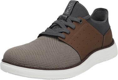 Чоловічі Slip-On кросівки: дихаючі, шнурівка, для ходьби, фітнесу, спорту, відпочинку та бізнесу (42.5 EU, Коричневий)