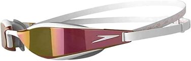 Унісекс окуляри для плавання Speedo Fastskin Hyper Elite, біло-сірі з рожевим золотом, універсальний розмір