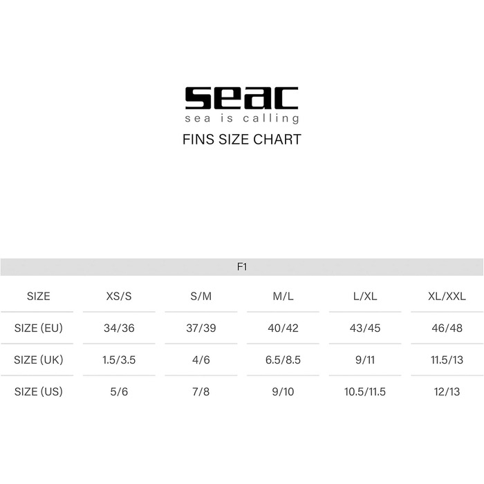 Ласти для дайвінгу SEAC F1, ультралегкі (730 г), регульовані, жовті (37/39)