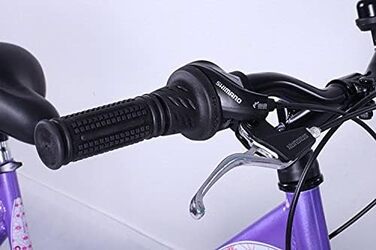 Дитячий велосипед Talson 24 дюйми, 21-швидкість Shimano, з підсвіткою, фіолетово-білий