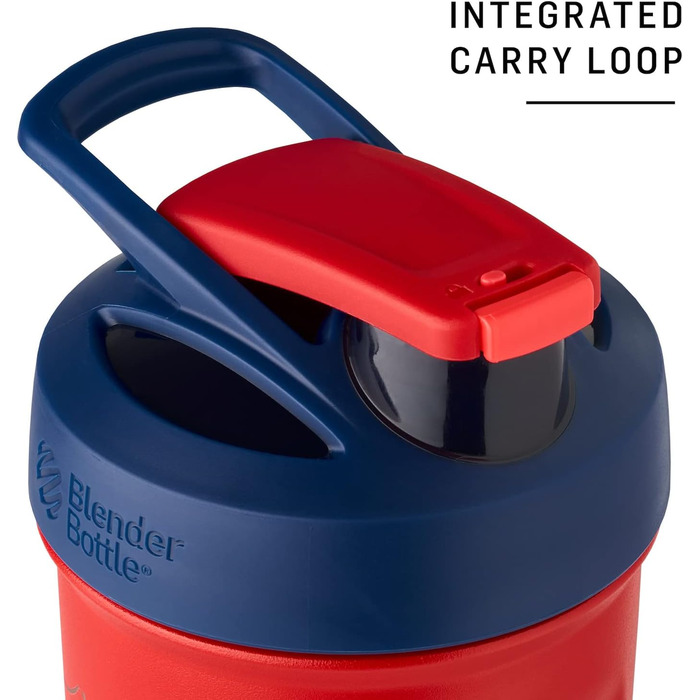 Шейкер Blender Bottle Marvel Strada Cup з нержавіючої сталі, ізольований, 680 мл, з вінчиком, Iron Man