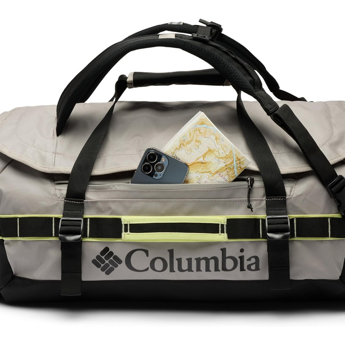 Унісекс спортивна сумка-даффл Columbia Landroamer 60L, Flint Grey/Black/Citron Haze