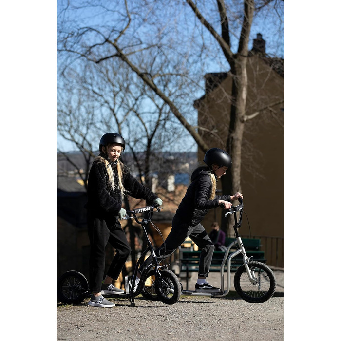 Самокат STIGA Air Scooter для міста, сталевий каркас, ручне гальмо, алюмінієві диски, регульований кермо, для дітей від 7 років, вантажопідйомність 100 кг