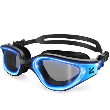 Окуляри для плавання ZIONOR G1 NAVA Anti-Fog (антизапітні), дорослі, унісекс, 100% UV-захист, чорно-сині