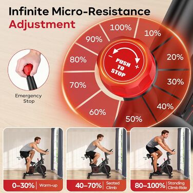 Велотренажер JOROTO з додатком, тихий велоергометр, фітнес-велосипед для дому з LCD-дисплеєм, стійка для гантелей, тримач для пляшки, до 150 кг