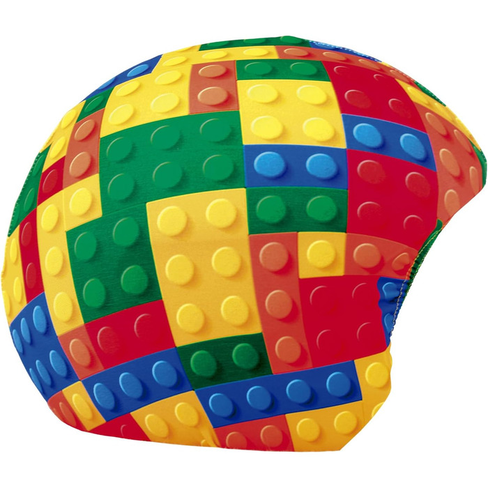 Шоломна накладка Coolcasc 158 Blocks, багатобарвний дизайн