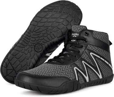 Чоловічі борцівки, боксівські туфлі, фітнес-кросівки, підошва Zero-Drop, синьо-зелені (46 EU, широкі, темно-сірі)