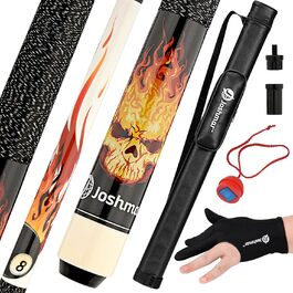 Joshmar Profi Pool Stick - Преміум кий для більярду. Виготовлений з канадського твердого дерева, з аксесуарами.