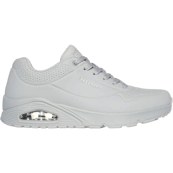 Кросівки чоловічі Skechers UNO Stand on Air, сіро-кам'яний колір, сітка Durabuck, розмір 44 EU