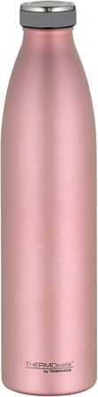 Термос-пляшка із нержавіючої сталі THERMOS 1 л, рожеве золото, зберігає тепло 12 годин та холод 24 години, герметична пляшка для води з газом, для школи та офісу