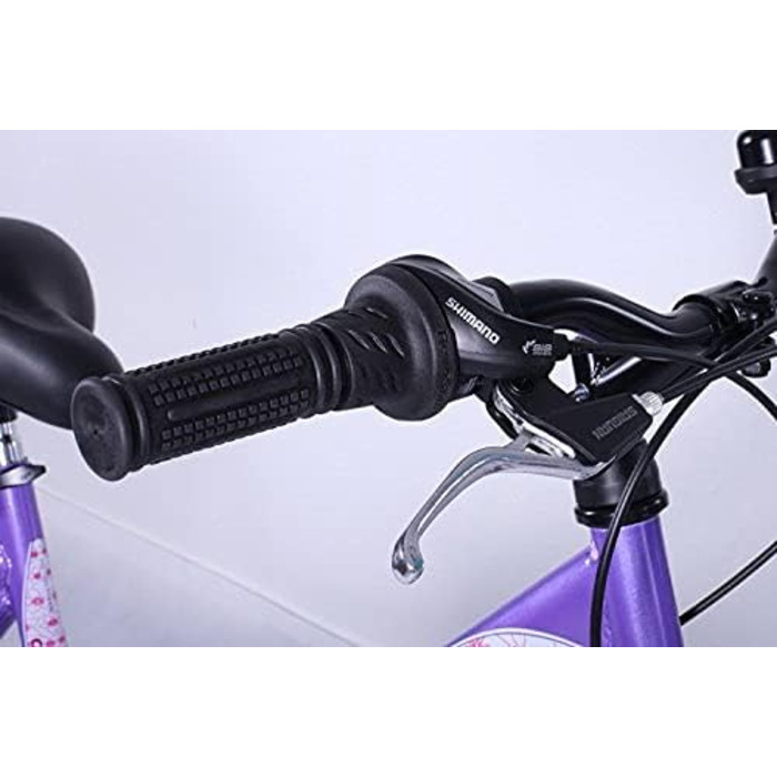 Дитячий велосипед Talson 24 дюйми, 21-швидкість Shimano, з підсвіткою, фіолетово-білий