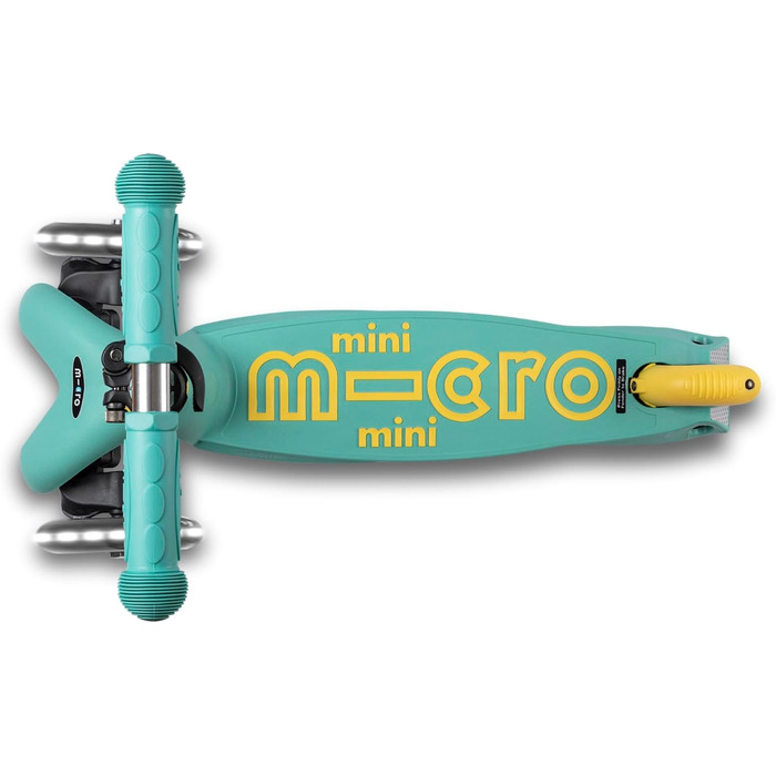 Самокат дитячий Micro Deluxe Kinder Scooter з регульованим кермом, світлодіодні колеса, екологічна м'ята