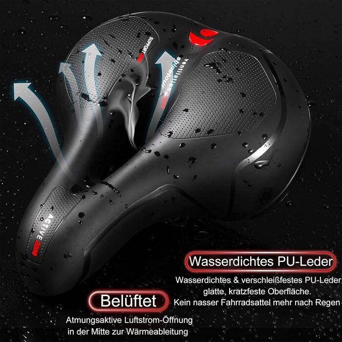 Велосипедний сідло Rarapop з Memory Foam: комфортне для MTB, шосе та міських велосипедів