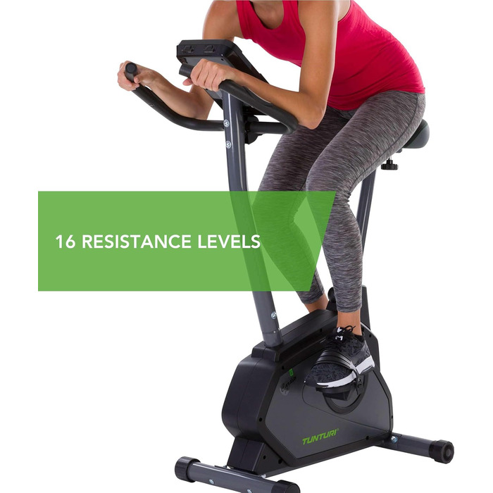 Ергометр Tunturi Cardio Fit E30: велотренажер для дому з датчиком пульсу та підставкою для планшета