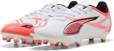 Кросівки футбольні PUMA Ultra 5 Play FG/AG (47 EU, Білий/Чорний/Червоний)