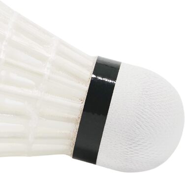 Набір для бадмінтону: 12 професійних м'ячів з гусячого пір'я, міцні, для гри та тренувань