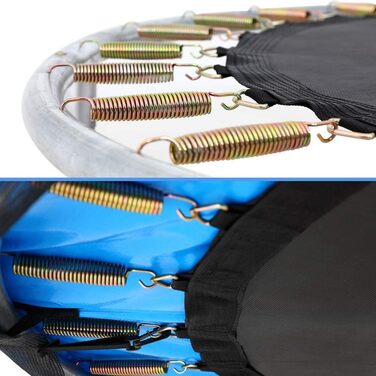 Трамплін Monzana Ø 244/305/366/426 см Комплект з сіткою, сходами, захистом краю та аксесуарами. Дитячий та садовий тромплін