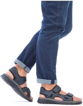 Чоловічі сандалі Rieker 22761 Klassische, блакитні, розмір 44 EU