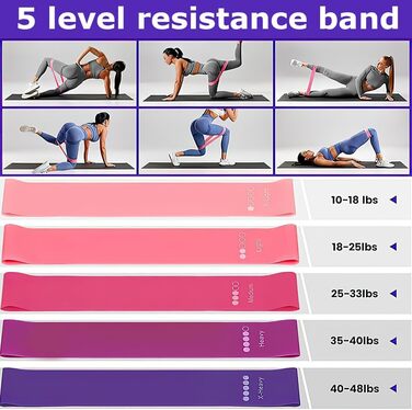 Набір для пілатесу та йоги, 13 предметів: кільце, м'яч, ремінь, кільце-еспандер, ремінь-помічник, набір для пілатесу, фіолетовий