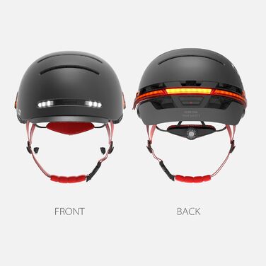 Смарт велосипедний шолом LIVALL BH51M NSO з Bluetooth, динаміками, мікрофоном, інтелектуальними покажчиками повороту, візором та датчиком падіння для дорослих