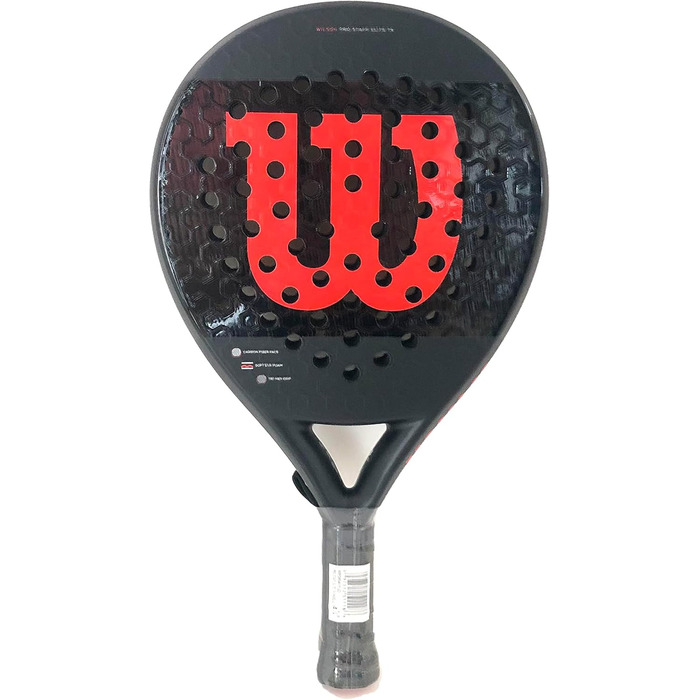 Падель ракетка Wilson Pro Staff Elite TX WR069411U, унісекс, чорна, розмір 2 EU