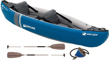 Надувний каяк Sevylor Adventure Kit для 2 осіб, з двома веслами і насосом, 314x88 см