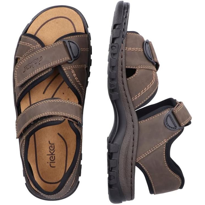 Чоловічі сандалії Rieker коричневого кольору, розмір 40 EU