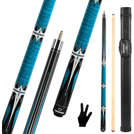 Біліардна кий HomeSeason 57'' - професійна, низька дефлекція, з сумкою