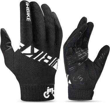Велосипедні рукавички INBIKE MTB з антиковзким силіконом. Дихаючі рукавички для гірського велосипеда, даунхілу та інших видів спорту. Розмір L