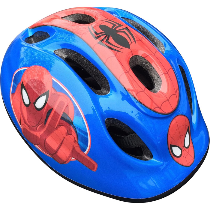 Дитячий шолом із регульованою талією, наколінники та налокітники Spiderman, синій