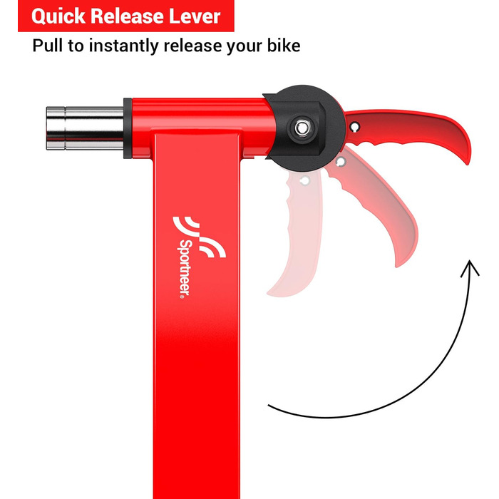 Роликовий тренажер Sportneer для велосипеда - магнітний тренажер для 26-28' та 700C, 6 рівнів опору, тиха робота