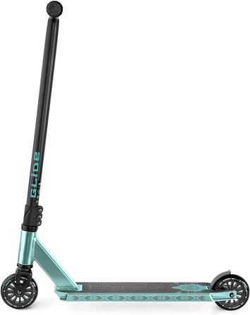 Movino Glide Stunt Scooter: професійний фристайл ролер з колесами 100 мм, дека з алюмінію 6061, вантажопідйомність 100 кг (Glide - блакитний)