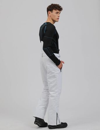 Спортивний костюм YEEFINE для чоловіків, гірськолижний, розмір L, білий + білий