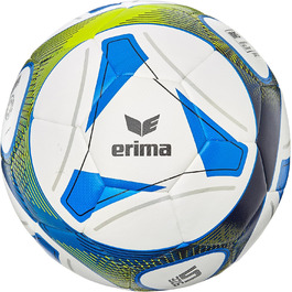 Гібридний футбольний м'яч Erima Hybrid Training 5 для дорослих, синьо-лаймовий