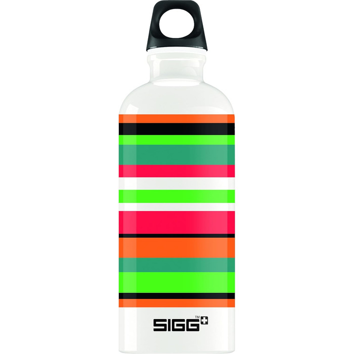 Пляшка для води Sigg Stripes 0.6 л, різнокольорова, алюмінієва