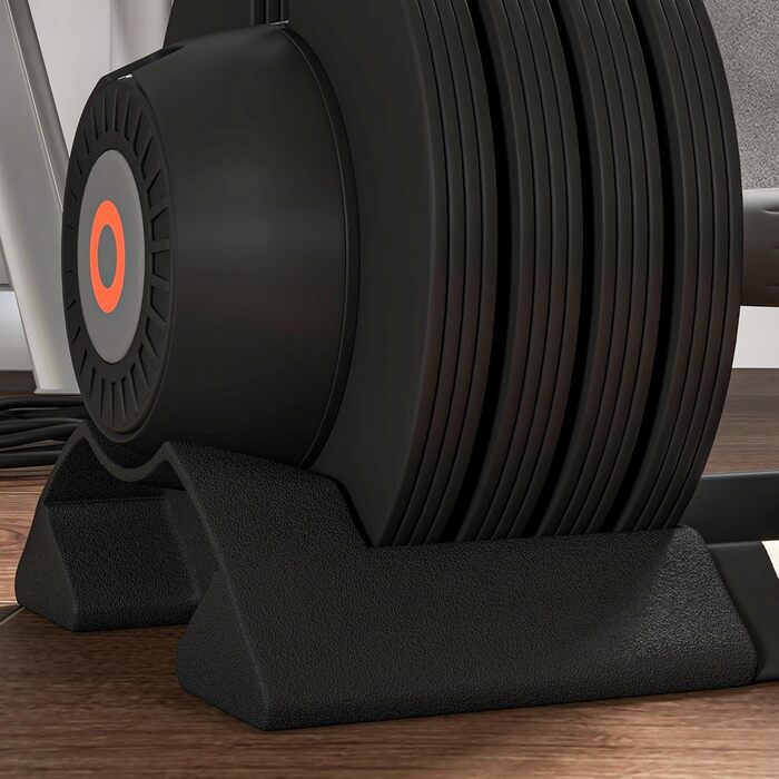 Регульовані гантелі SPORTNOW 3.5-20 кг / 7-24 кг з підставкою, неслизькі ручки, комплект гантелей з пластику для дому та фітнес-залу