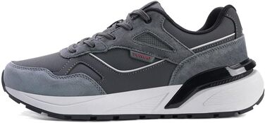 Чоловічі кросівки для активного відпочинку, бігу та ходьби, 41-45 EU (42 EU, сіро-помаранчевий)