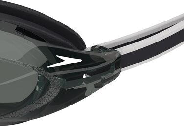 Унісекс окуляри для плавання Speedo Vanquisher 3.0, чорні, димчасті лінзи, універсальний розмір