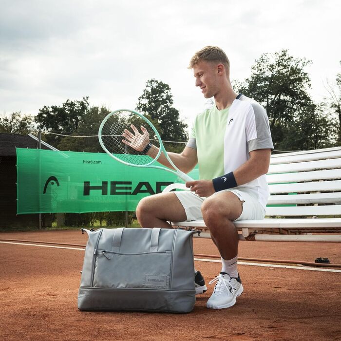 Тенісна сумка HEAD Tour Bag Coco, унісекс, 35 л, сіра