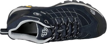 Чоловіче трекінгове взуття Brütting Mount Crillon Low Outdoor, 45 EU, темно-синій, сірий