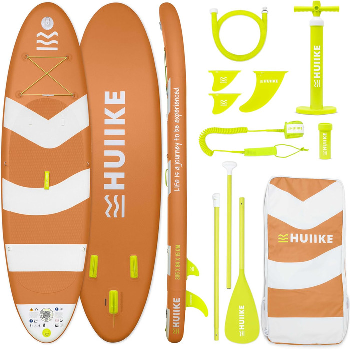 Надувна SUP-дошка HUIIKE з аксесуарами для веслування стоячи, висока стійкість, преміум-якість